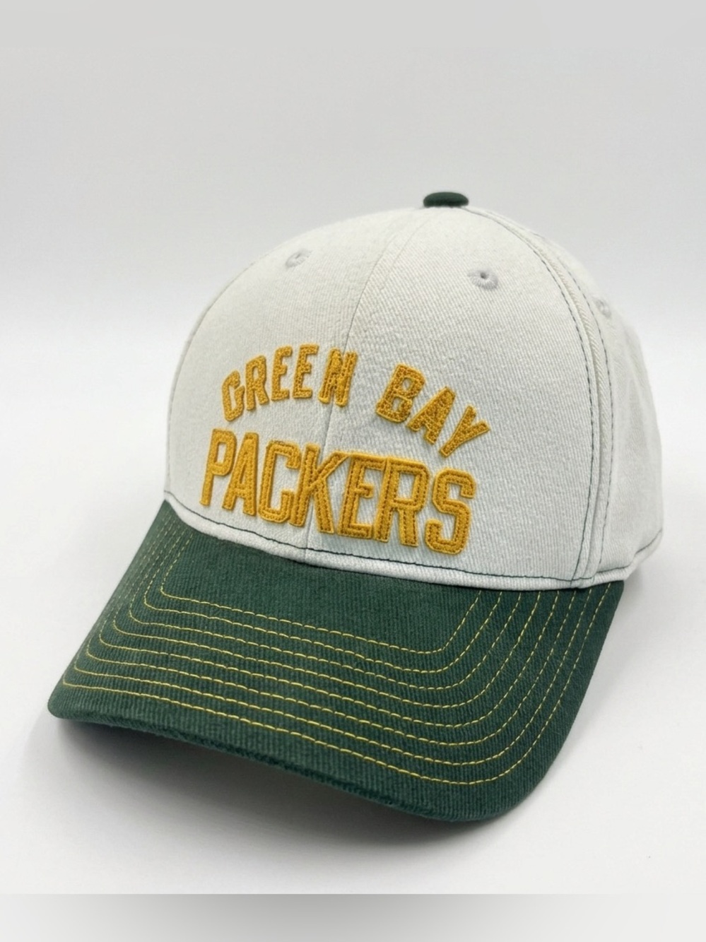 Reebok NFL Vintage Collection Green Bay Packers Ice Bowl Hat Cap Strapback White